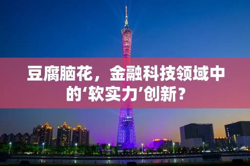 豆腐脑花，金融科技领域中的‘软实力’创新？