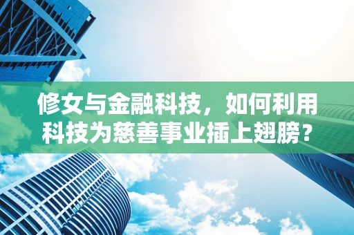 修女与金融科技，如何利用科技为慈善事业插上翅膀？
