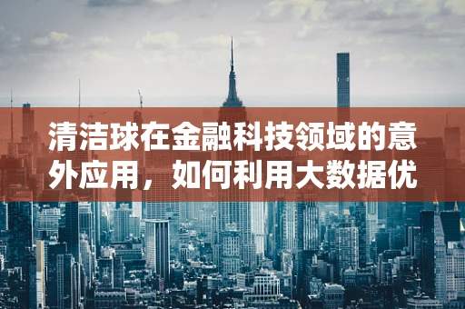 清洁球在金融科技领域的意外应用，如何利用大数据优化供应链管理？