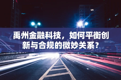 禹州金融科技，如何平衡创新与合规的微妙关系？
