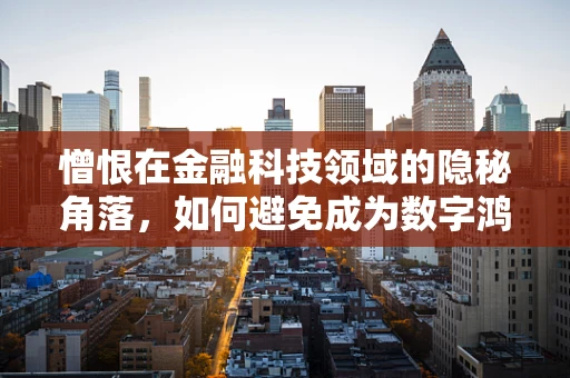憎恨在金融科技领域的隐秘角落，如何避免成为数字鸿沟的牺牲品？