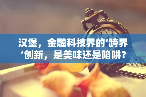 汉堡，金融科技界的‘跨界’创新，是美味还是陷阱？
