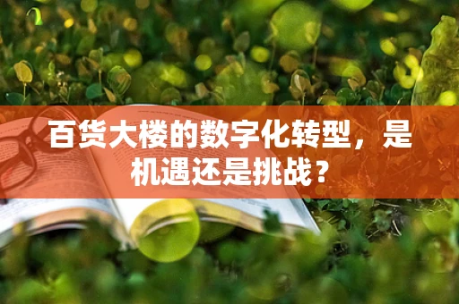百货大楼的数字化转型，是机遇还是挑战？