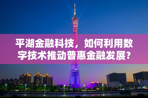 平湖金融科技，如何利用数字技术推动普惠金融发展？