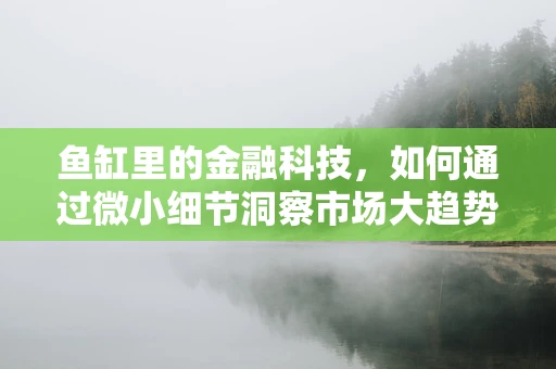 鱼缸里的金融科技，如何通过微小细节洞察市场大趋势？