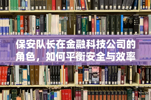 保安队长在金融科技公司的角色，如何平衡安全与效率？