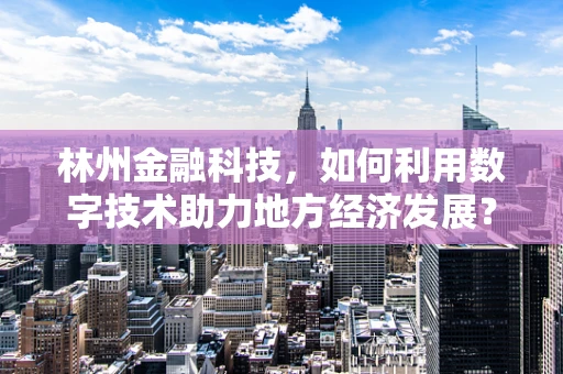 林州金融科技，如何利用数字技术助力地方经济发展？